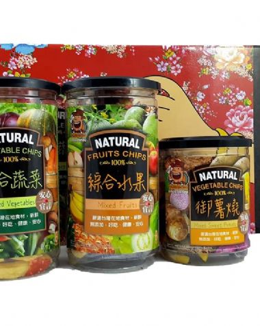 台灣歡喜擔露綜合水果脆片禮盒